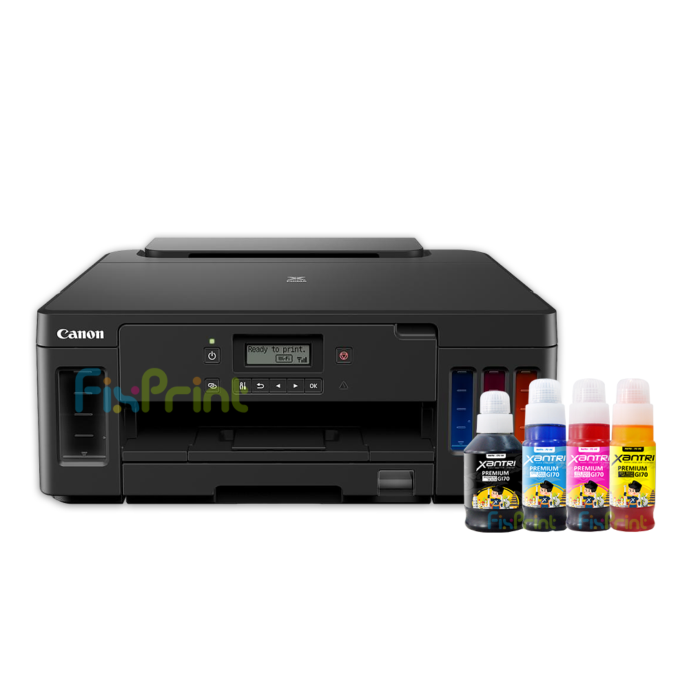 BUNDLING Printer Canon PIXMA Ink Efficient G5070 Print Only Wireless Duplex LAN, Printer Canon Ink Tank G 5070 With Xantri Ink